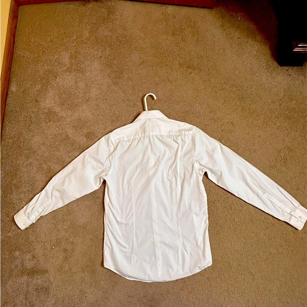 Men’s White long sleeve Slim Fit KENNETH COLE REACTION 15 1/2 34-35 Dress Shirt - Picture 2 of 9